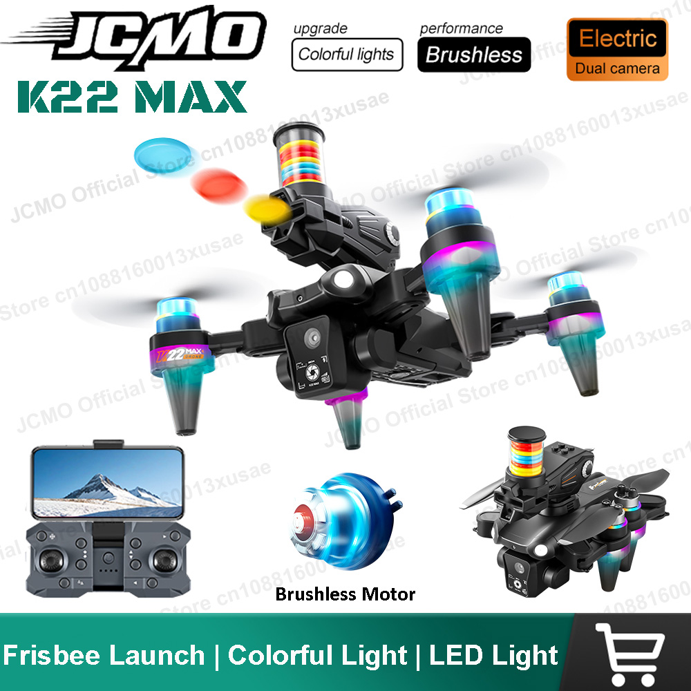 Drone Kit Professional - JCMO K22 MAX Frisbee-Launch-Drohne Professionelle HD-Doppelkamera